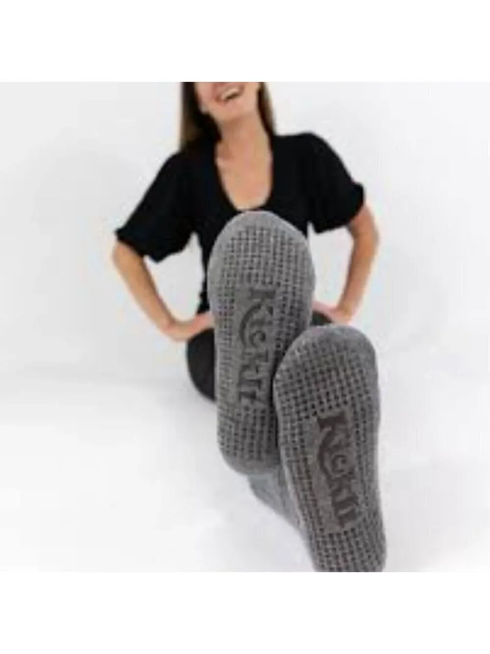 Kick It Fleece Lined Socks with No Skid Bottom OS